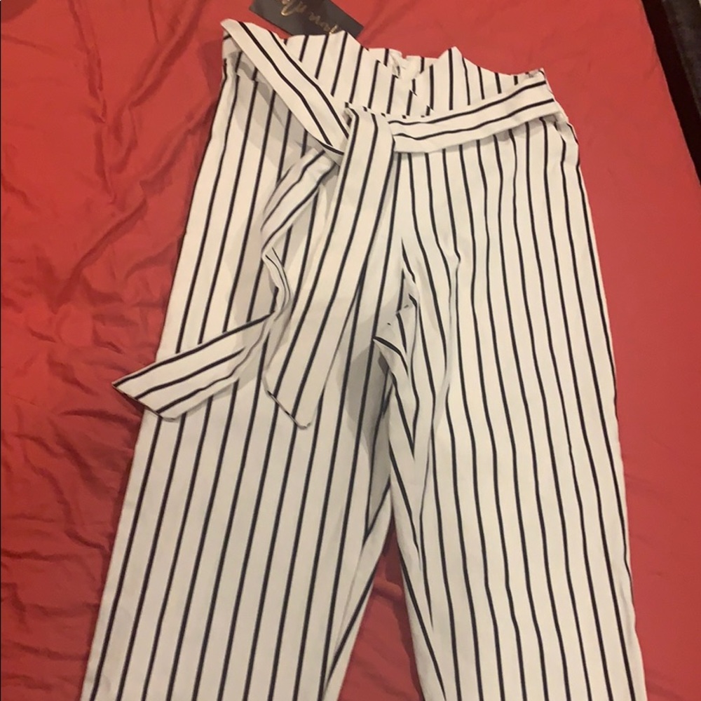 Pinstripe pants